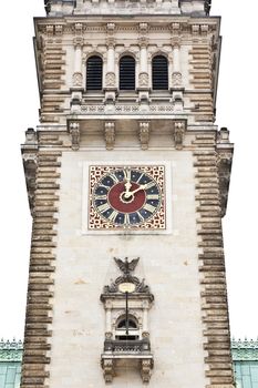 An image of the Hamburg city hall clock