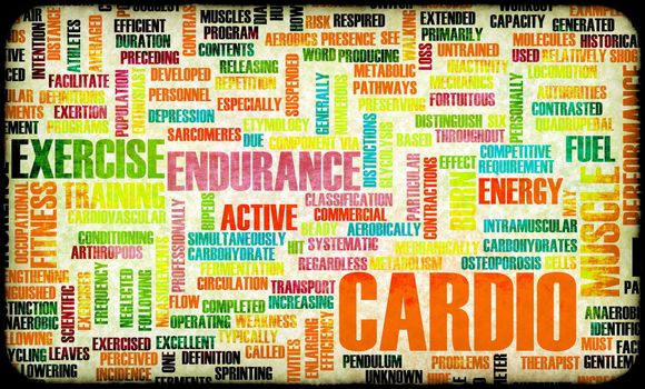Cardio Workout or High Intensity Fitness Concept