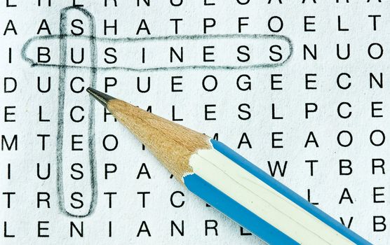 wordsearch (business success concept)