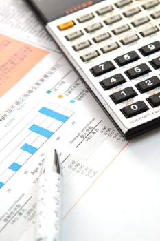 Financial concept: analyzing.