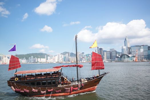 Hong Kong junk boat 