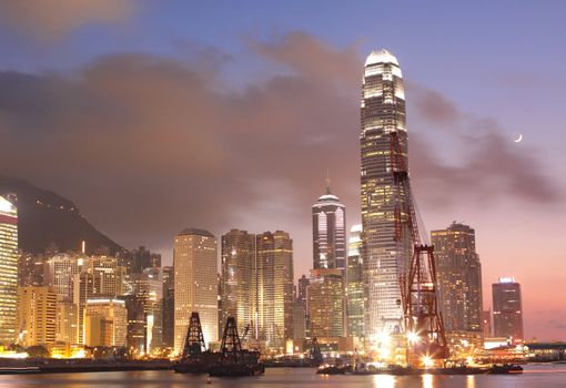 Sunset in Hong Kong