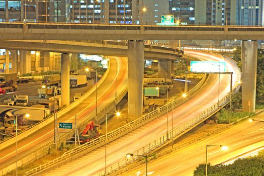 traffic in downtown of Hong Kong 