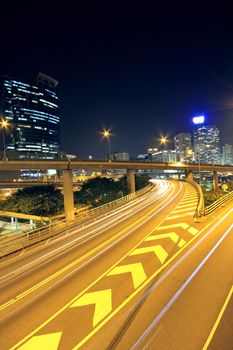 traffic in city at night 