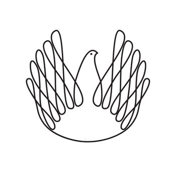 The symbol of peace and love - dove of peace.