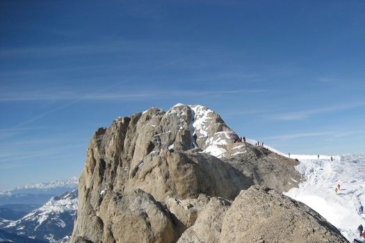 A mountain top in the Alps