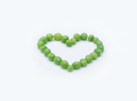 Heartshaped peas