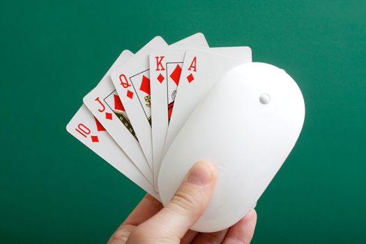 conceptual picture of online poker