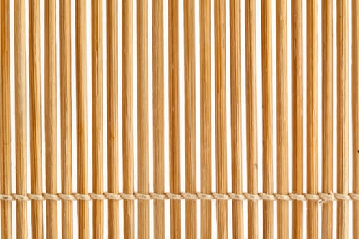 Close up a bamboo mat