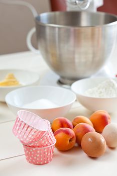 Ingredients and tools ready to start baking