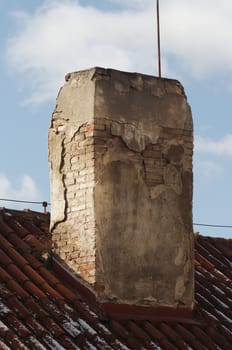 Detail of the old chimney shaft