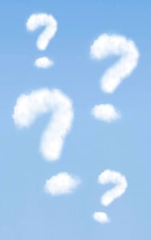 Question mark in the sky