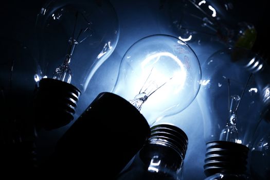 energy bulb macro close up