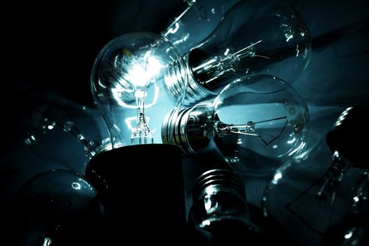 energy bulb macro close up