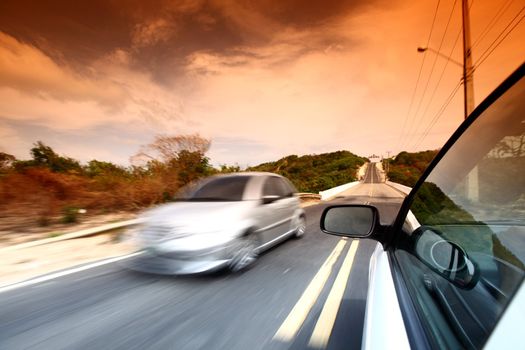 speedy day drive on car 
