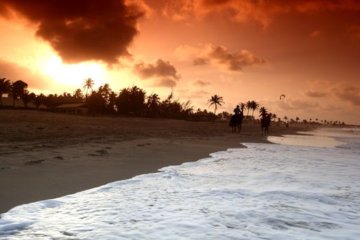 landscape ocean sunrice golden sky