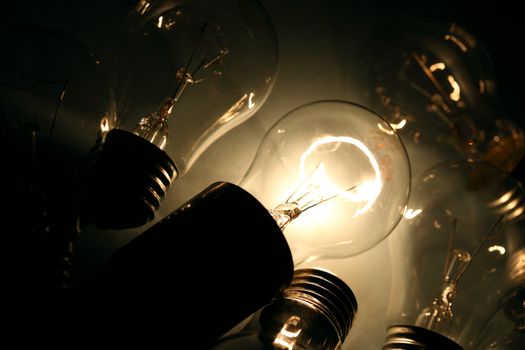 energy bulb macro close up