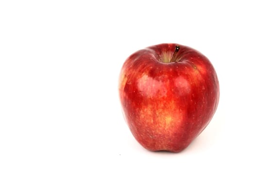 red apple  isolated on white background