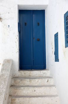 Stairway in Sidi Bou Said, Tunisia