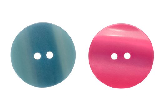 Two buttons isolated on a white background.