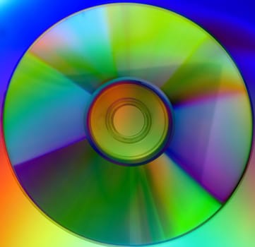 A high resolution design of a compact disc with beautiful colors for background or icon.