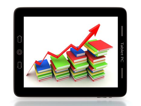 Image of computer technology on a white background isolated