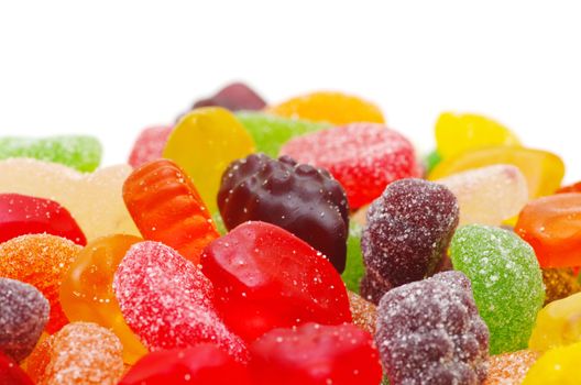 Colorful candy isolated on white background