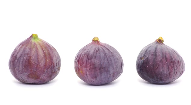 Fresh figs isolated on white