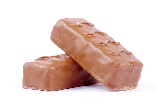 chocolate sweets isolated on a white background