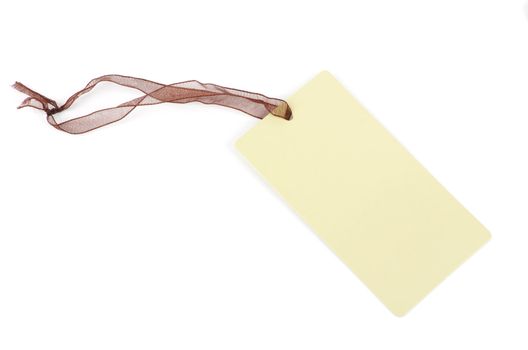 Blank tag isolated on a white backgrounds