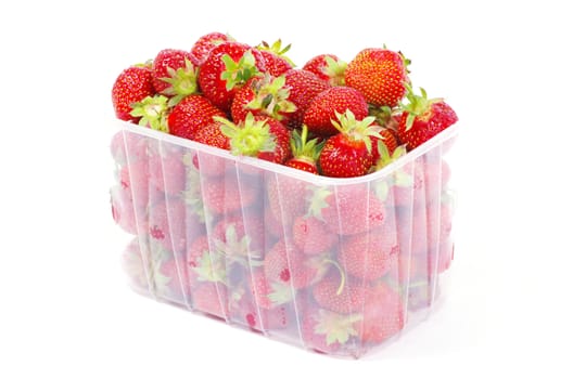 Strawberries isolated over white background