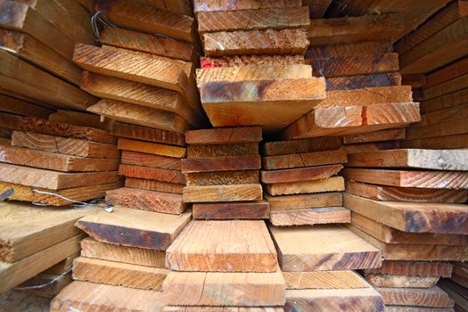 Stack of lumber 