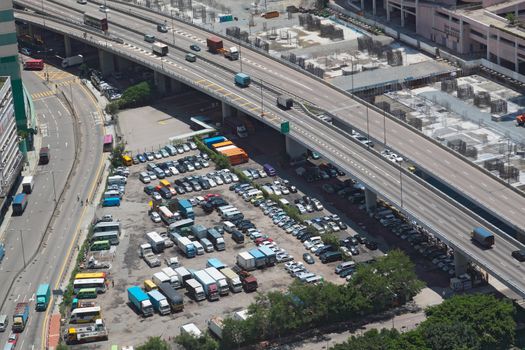 car park in city