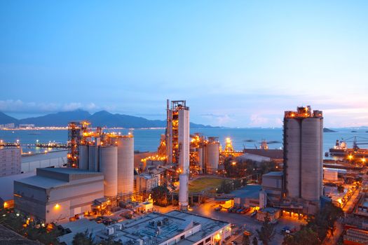 Cement Plant,Concrete or cement factory, heavy industry or construction industry. 