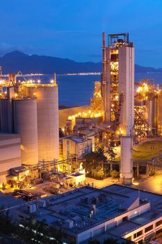 Cement Plant,Concrete or cement factory, heavy industry or construction industry. 