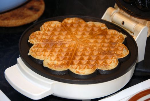 Homemade Norwegian Waffles.