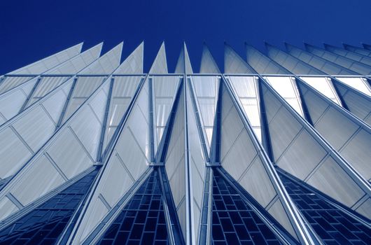 Chapel Detail, at Air Force Academy, Colorado Springs