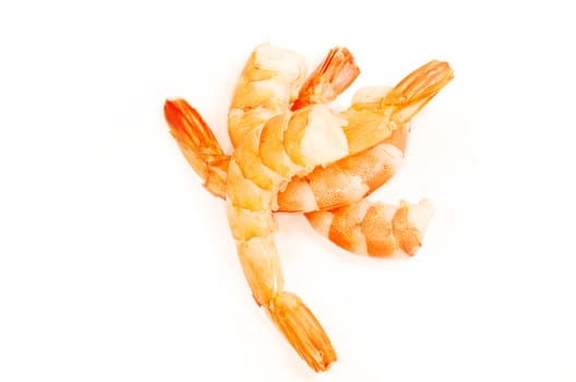 shrimp isolated ona white background
