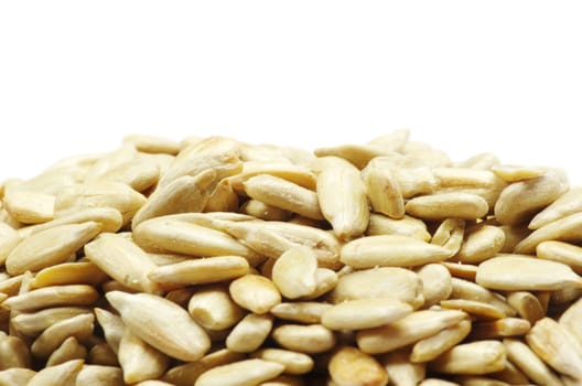 sunflower seeds isolated on white