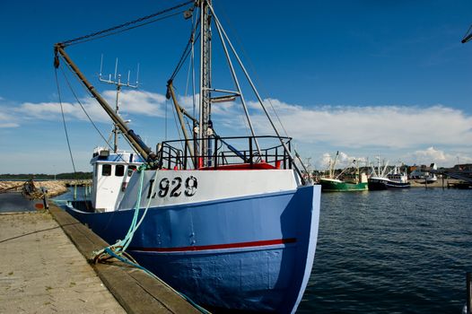 Old fishing boat which is docked