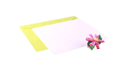 Blank Note Card and Envelope