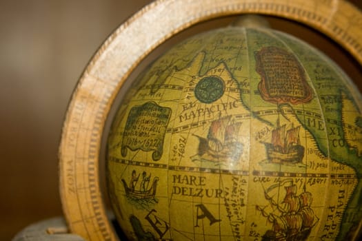 Old Wooden Globe