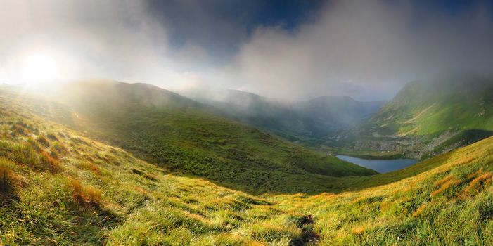 Sunrise in the mountains