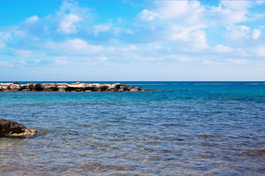 photo bank blue sea under blue sky