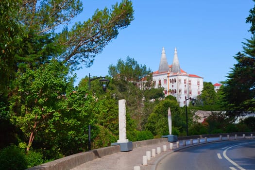 (Palacio Nacional de Sintra), or Town Palace (Palacio da Vila), near Lisbon, Portugal. The best preserved mediaeval Royal Palace in Portugal, UNESCO World Heritage Site