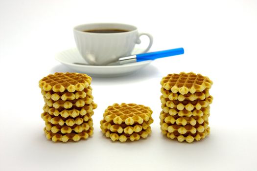 Cookies and coffee cup