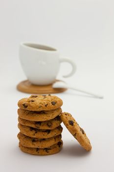 Cookies and coffee cup