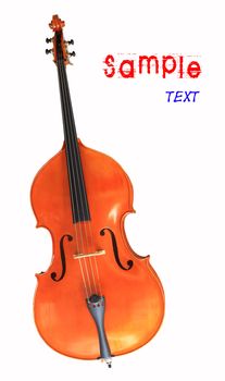 Cello, isolated on white