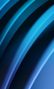 3d render blue waves abstract background.
