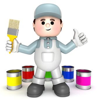 Fully equiped craftsman mascot